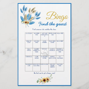 Encontre o Cartão de Jogo de Bingo de Convidado pa
