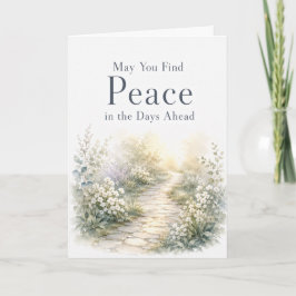 Encontre Paz nos Dias que Virão Cartão de Condolên