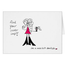 Encontre seu cartão interno de Crazyhair do imp