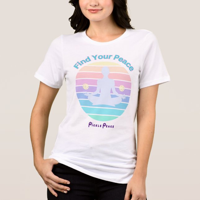 Encontre sua camiseta de paz pela paz rápida (Frente)