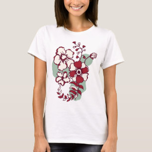 Encontre sua camiseta floral perfeita para mulhere