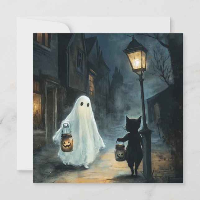Encontro de Ghost e Gato do Halloween (Frente)