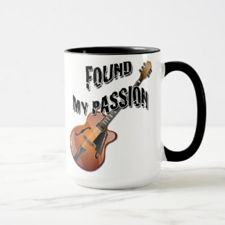 Encontrou minha paixão - caneca da guitarra de