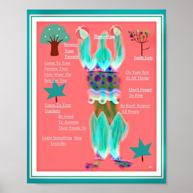 ENCORAJAMENTO PARA CRIANÇAS. Pôster (Frente)