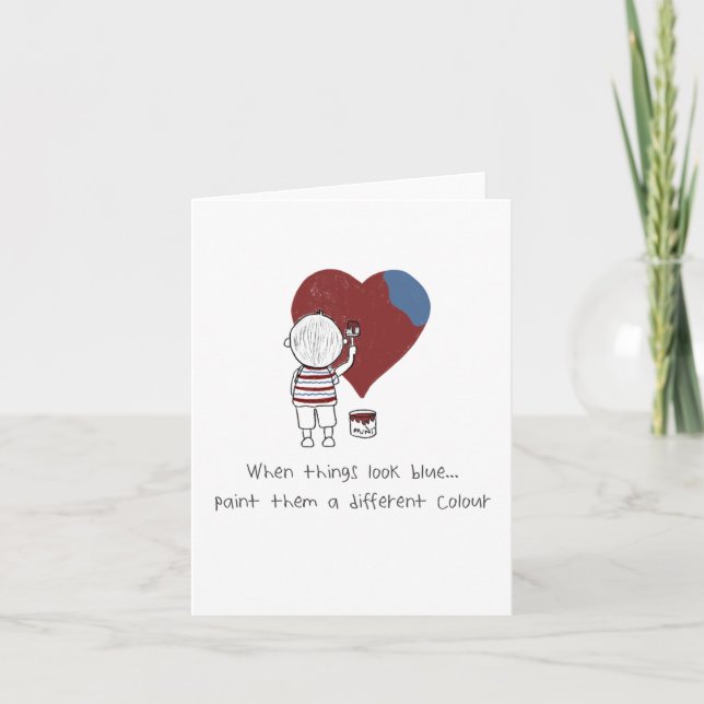 Encorajamento só porque cartão de saudação fofo (Frente)