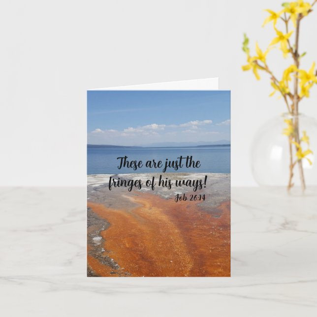 Encorajar - Cartão de Saudação Dobrado do Trabalho (Flor Amarela)