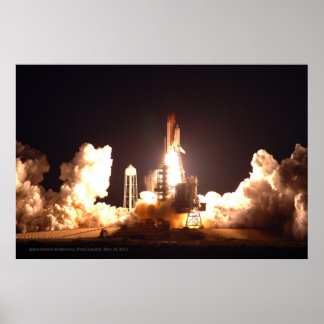 Endeavador de Encaminhamento de Espaço Poster Impr