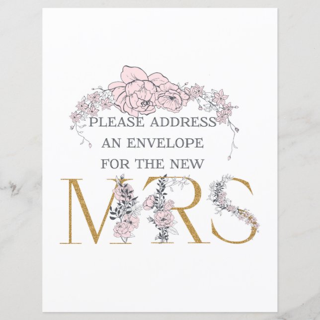 Endereço botânico e sinal de envelope (Frente)