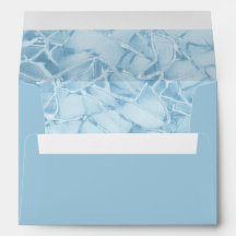 Endereço de Casamento Azul Pearlish