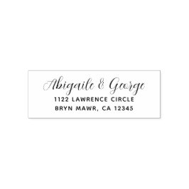 Endereço de Devolução Carimbo de Borracha de Autod