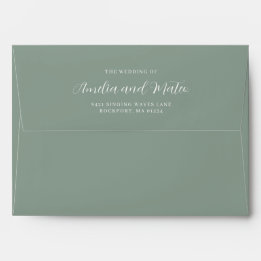 Endereço de Devolução de Convite de Casamento Mini