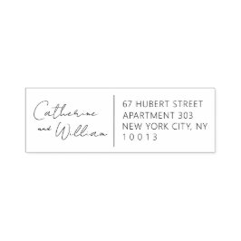 Endereço de devolução do Carimbo de Autoimpressão 