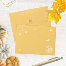 Endereço de Família Personalizado de Halloween Fof