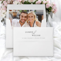 Endereço de retorno de Foto Moderna | Casamento Mi