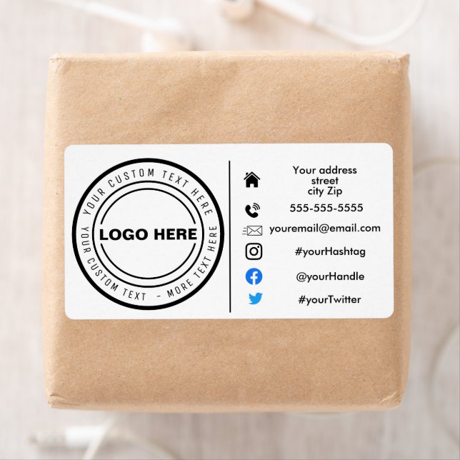 endereço do adesivo de pedido do marketing (Insitu)