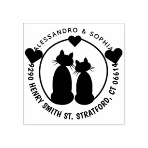 Endereço do remetente do carimbo de borracha dos