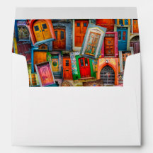 Endereço do remetente moderno das portas antigas