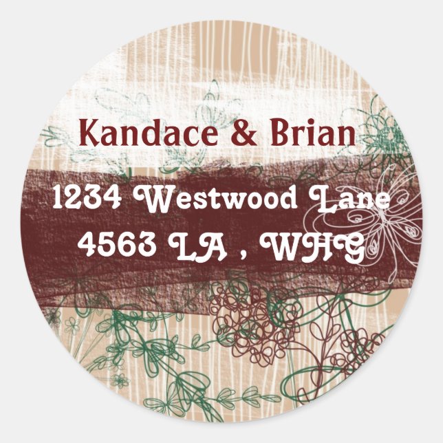 Endereço Etiquetas rabiscadas (Frente)