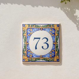 Endereço Personalizado Mediterrâneo em Maiolica
