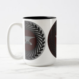 Enegreça a caneca do Dois-Tom de 15 onças -