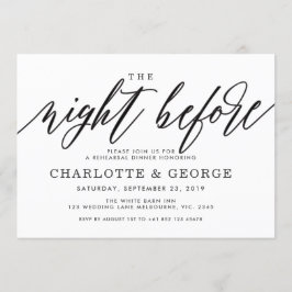 Enegreça a noite antes do convite