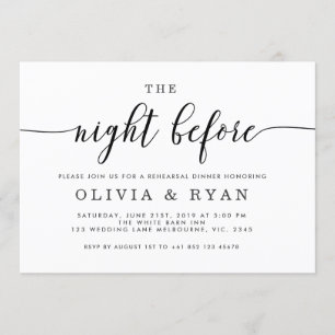 Enegreça a noite antes do convite