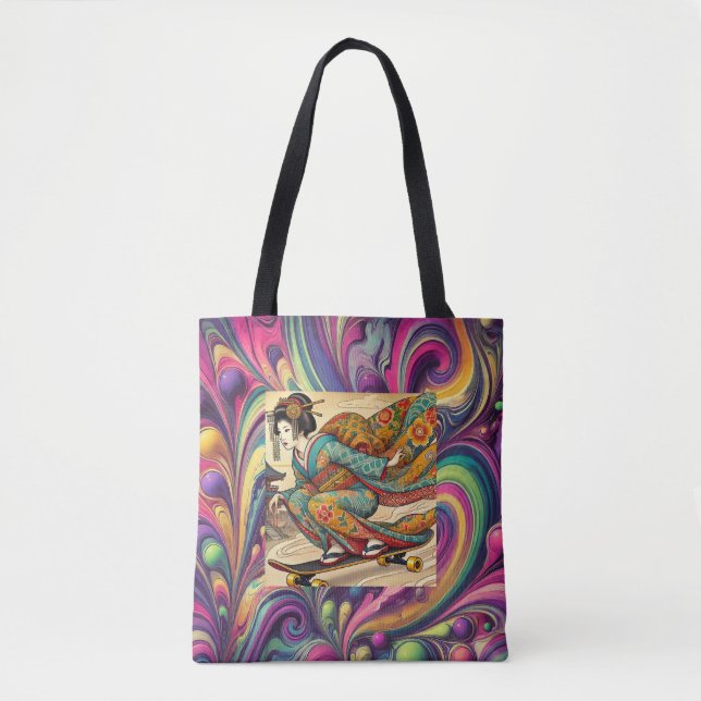 Energetic Ukiyo-e Tote Bag トートバッグ (Frente)