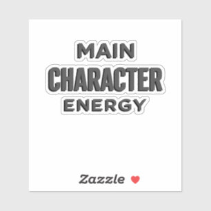 Energia de Personagem Principal – Adesivo Estético