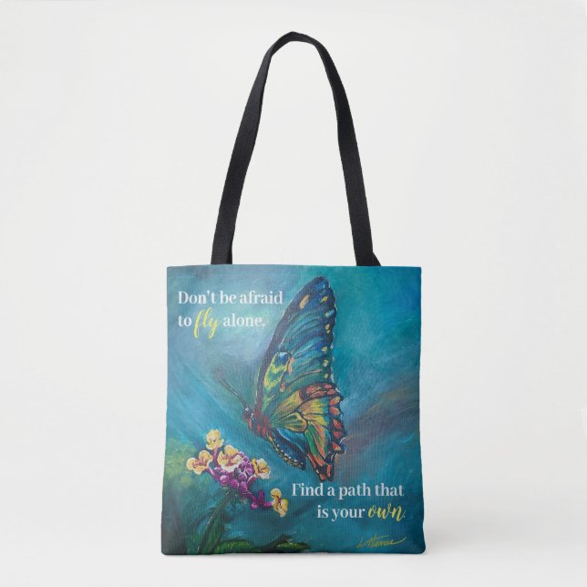 "Energia de tornar-se" Tote Bag reutilizável (médi (Frente)