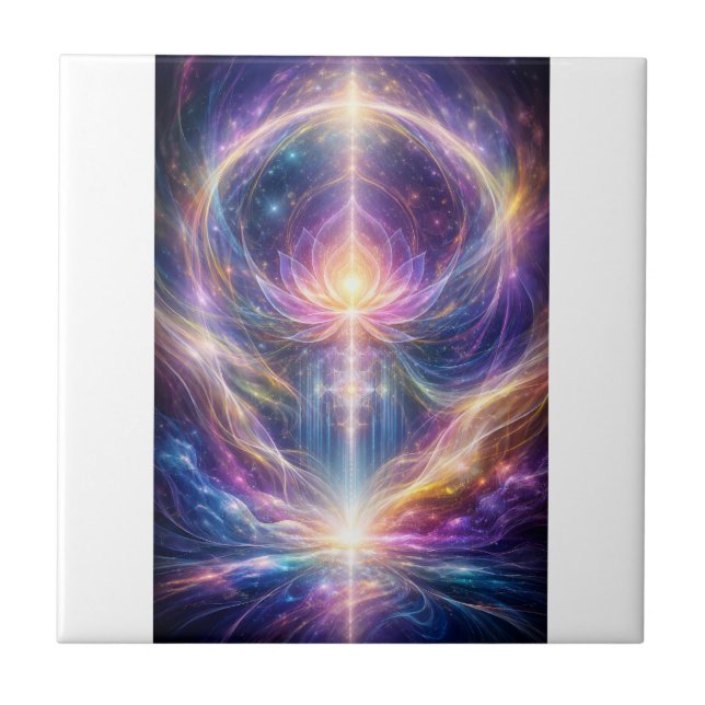 Energia do Lótus Celestial – Espiritualidade Abstr (Frente)