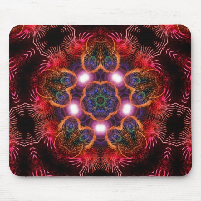 Energia luminosa | Mousepad rosa roxo (Frente)