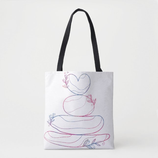 Energia Tranquila - Zen Colorful Tote Bag (Frente)