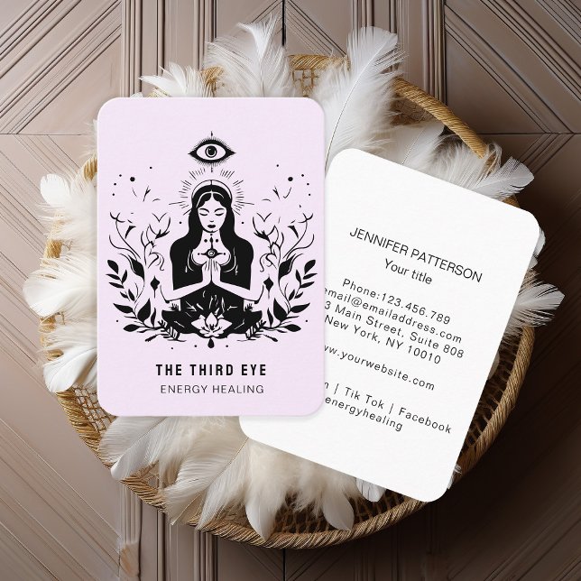 Energie Heiler Reiki - Cartão de visita espiritual (Criador carregado)