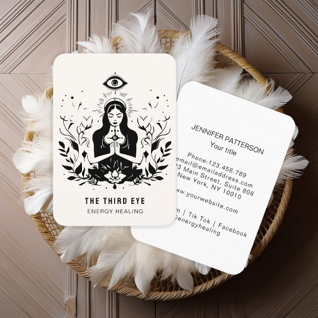 Energie Heiler Reiki - Cartão de visita espiritual (Criador carregado)