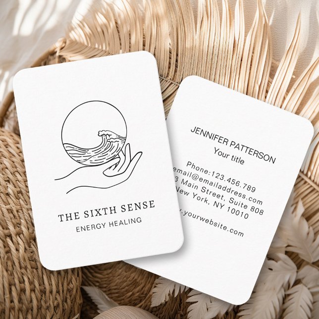 Energie Heiler Reiki - Cartão de visita espiritual (Criador carregado)