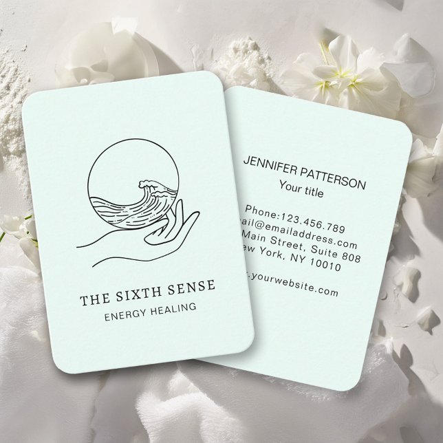 Energie Heiler Reiki - Cartão de visita espiritual (Criador carregado)
