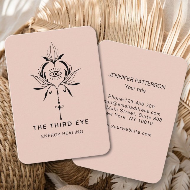 Energie Heiler Reiki - Cartão de visita espiritual (Energie Heiler Reiki Spiritual Business Card)