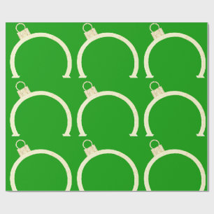Enfeite Amarelo Papel de embrulho verde