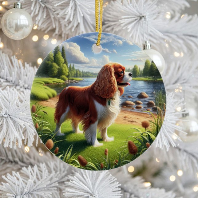 Enfeite Charmoso do Cavalier King Charles Spaniel (Criador carregado)