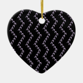 Enfeite Chevron Corações Roxo Pastel Nero Noctis