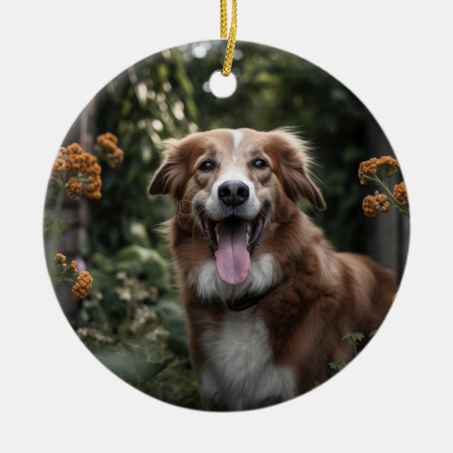 Enfeite com Foto Personalizada Pegadas e Corações  (Frente)