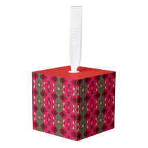 Enfeite Cubado Caleidoscópio de Cores de Natal