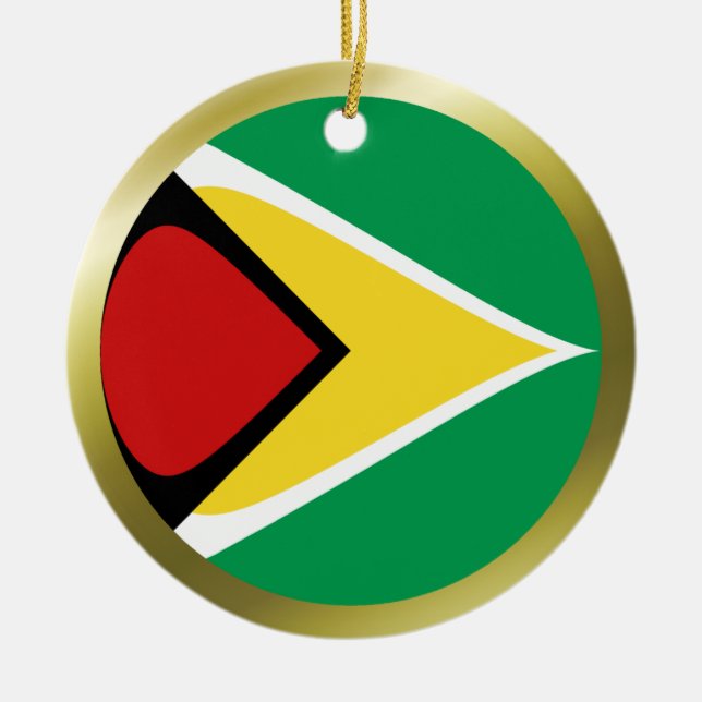 Enfeite da Bandeira da Guiana (Frente)