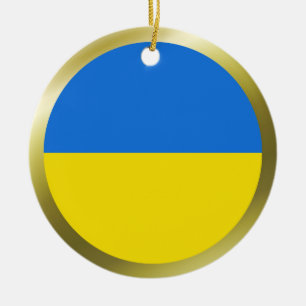 Enfeite da Bandeira da Ucrânia