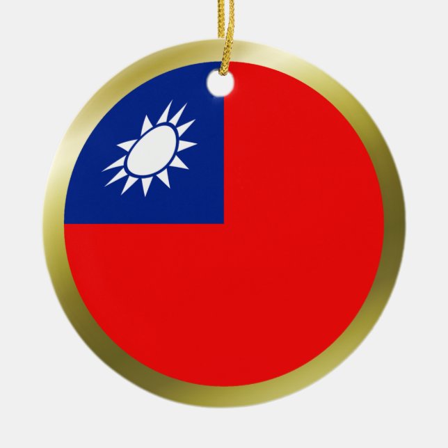 Enfeite da Bandeira de Taiwan (Frente)