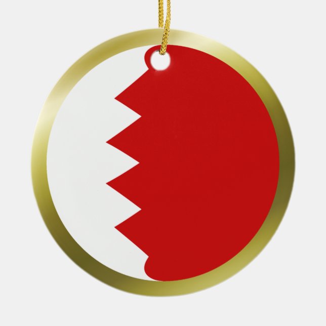 Enfeite da Bandeira do Bahrein (Frente)
