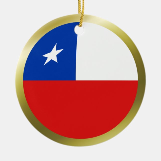 Enfeite da Bandeira do Chile (Frente)