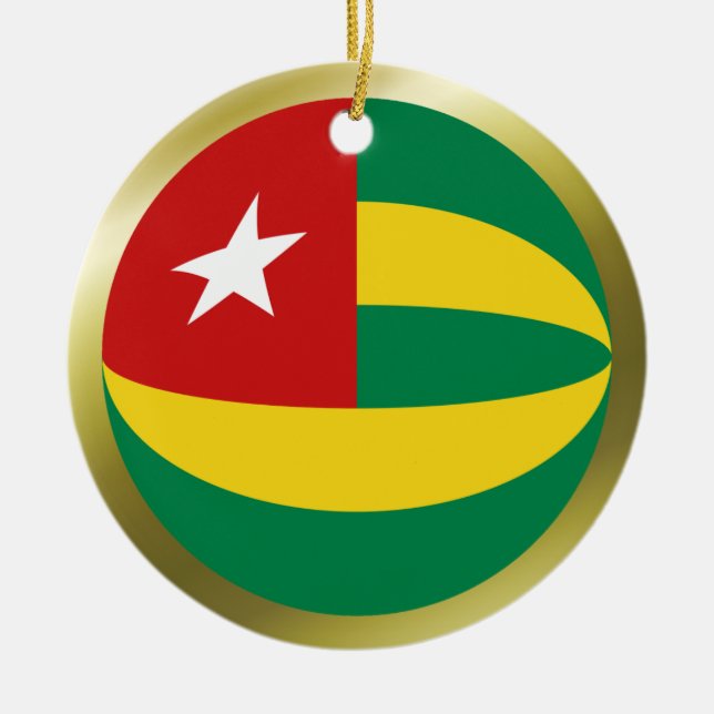 Enfeite da Bandeira do Togo (Frente)