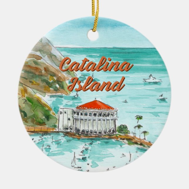Enfeite da Ilha Catalina Califórnia (Frente)