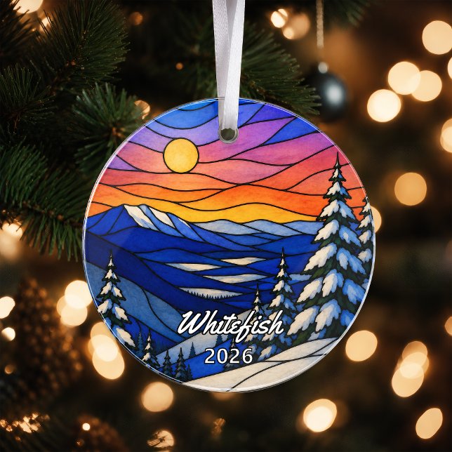 Enfeite de Acrílco Personalizado de Whitefish, Mo  (Criador carregado)